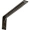 Ekena Millwork Embrey Steel Bracket, Antiqued Warm Silver 2"W x 18"D x 6 1/2"H BKTM02X18X06EBAWS - alternate 1